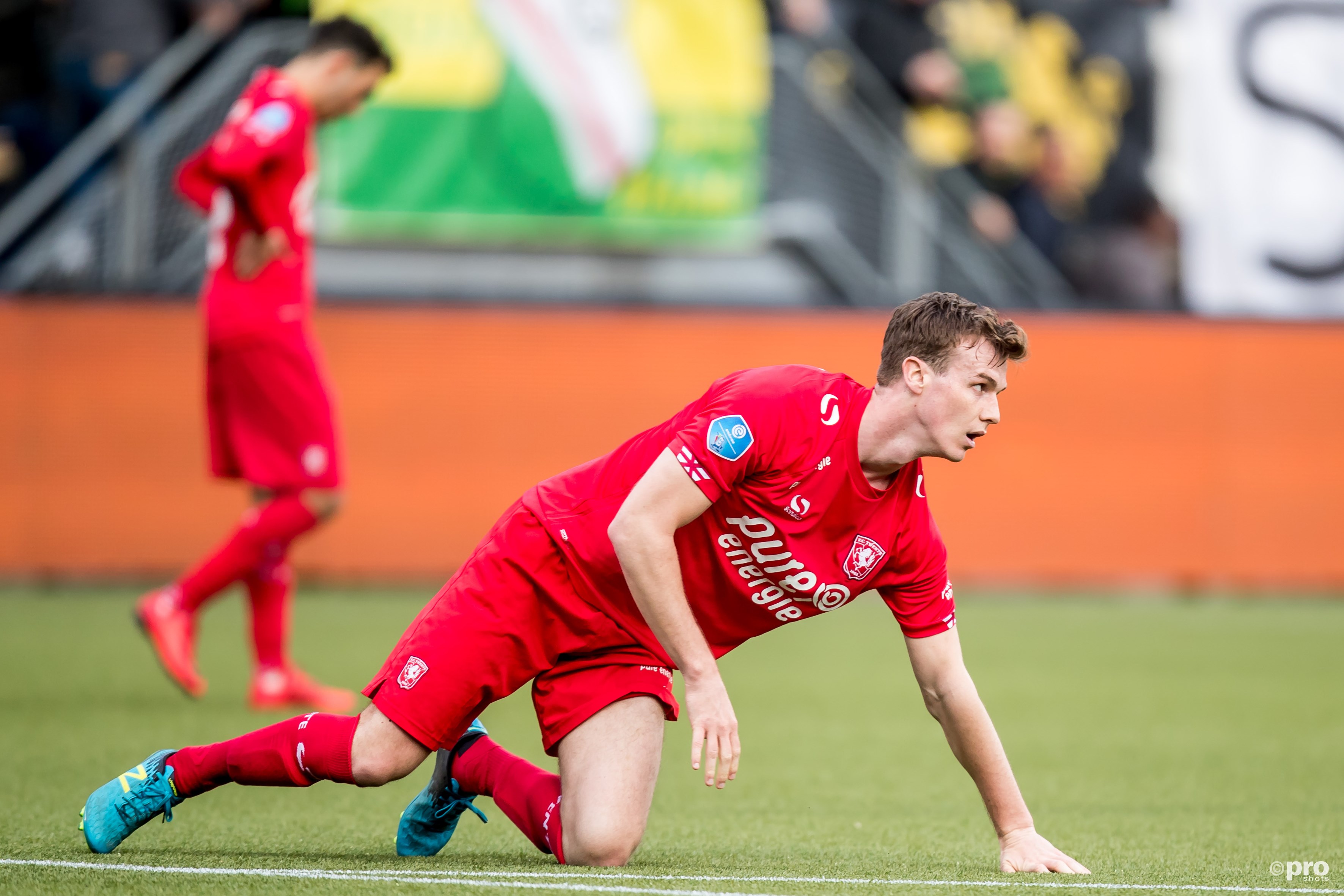 FC Twente Speler Peet Bijen baalt. (PRO SHOTS/Kay Int Veen)