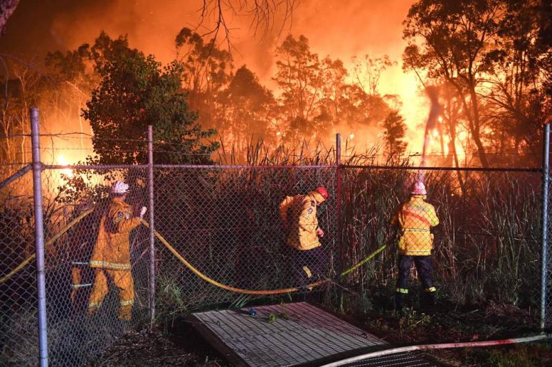 Grote bosbrand aan rand Sydney