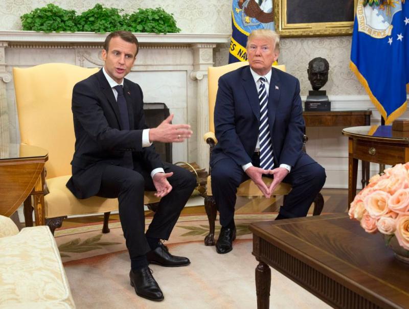'Trump vertelt Macron dat VS Iran-deal opzegt'