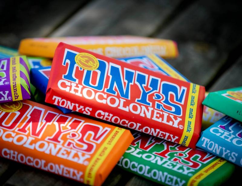 Borstelharen in repen Tony's Chocolonely