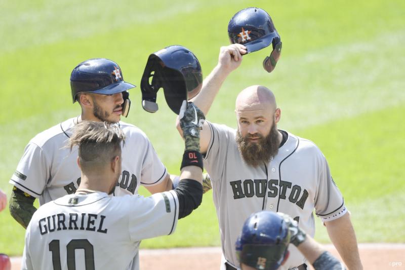 We troffen de Houston Astros-honkballers op dit opmerkelijke moment, wat is hier gaande? (Pro Shots / Action Images)