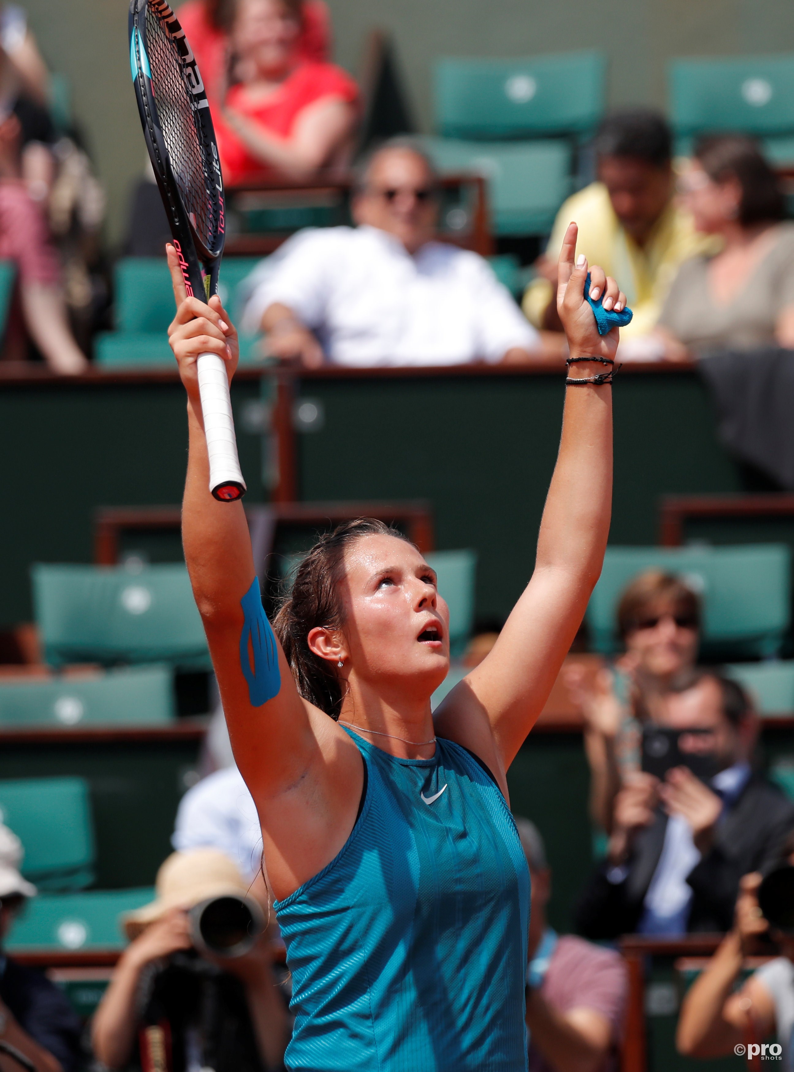 Kasatkina mag haar eerste kwartfinale gaan spelen op een Grand Slam (Pro Shots/Action Images)