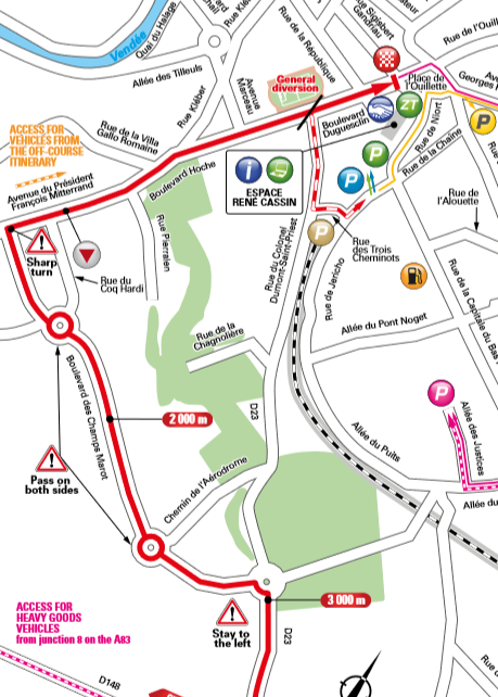 De slotkilometers van vandaag (Bron: Letour.fr) De slotkilometers van vandaag (Bron: Letour.fr)