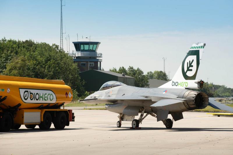 F-16 vliegt prima op frituurvet (Foto: Defensie.nl)