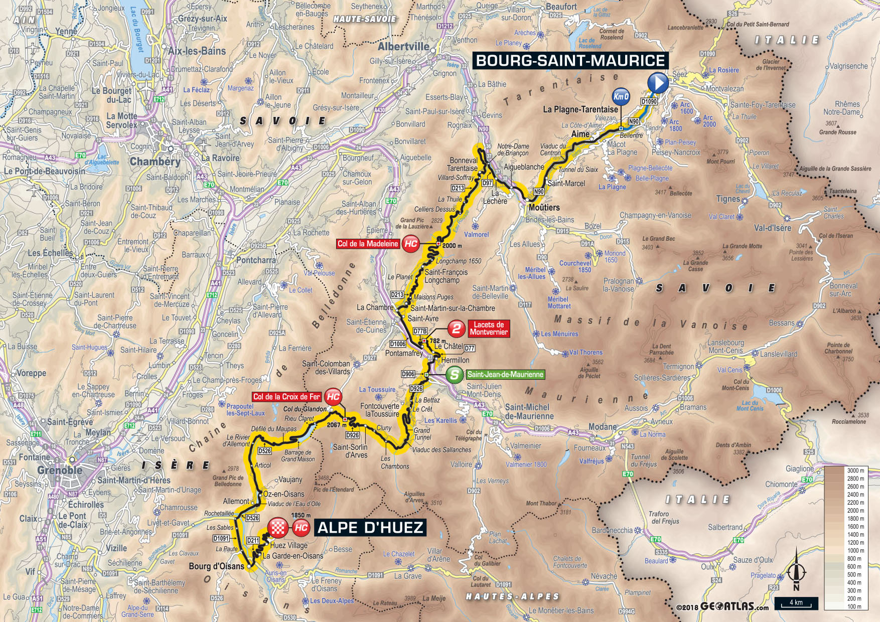 De route van vandaag (Bron: Letour.fr)