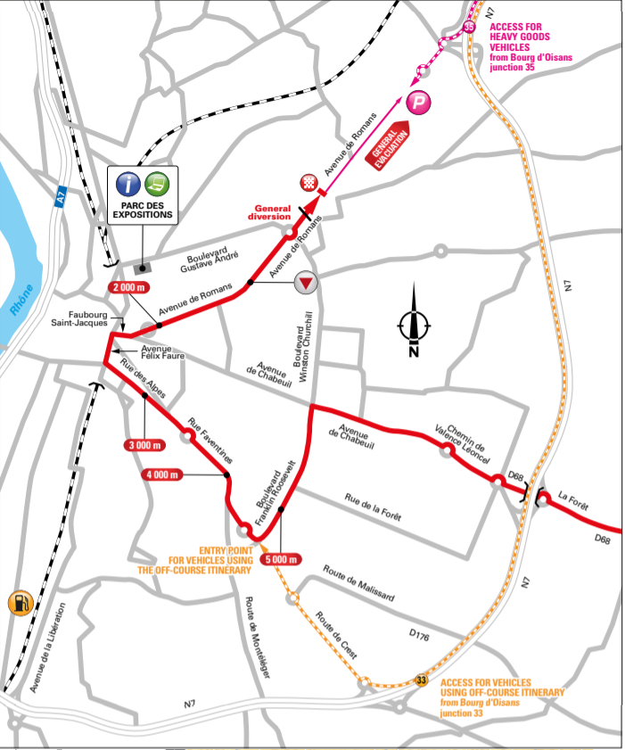 De slotkilometers van vandaag (Bron: Letour.fr)