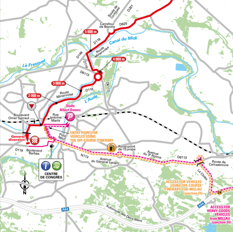 De slotkilometers van vandaag (Bron: Letour.fr)