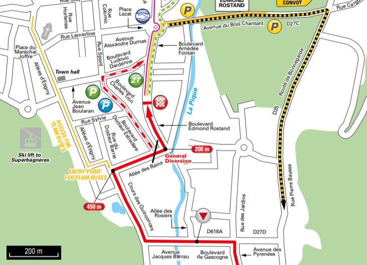 De slotkilometers van vandaag (Bron: Letour.fr)