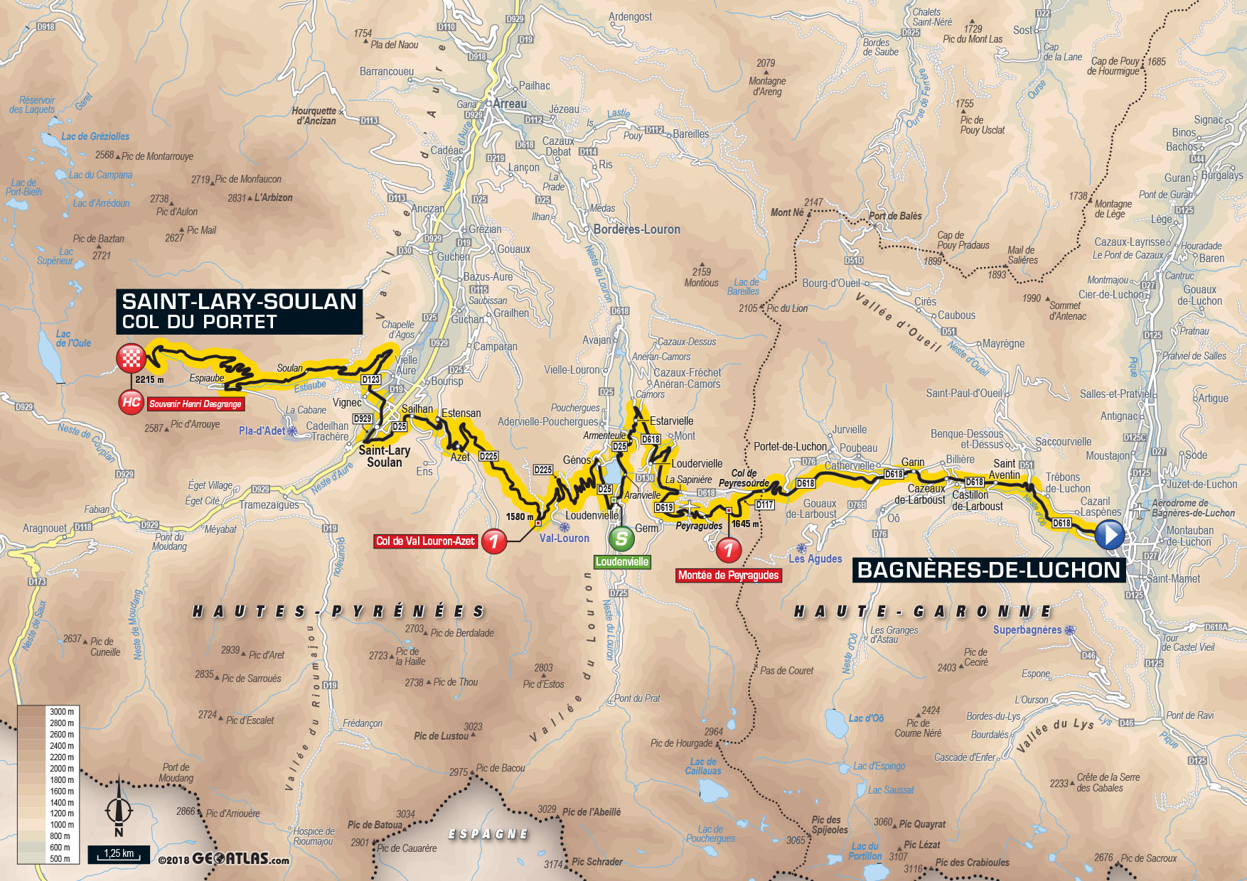 De route van vandaag (Bron: Letour.fr)