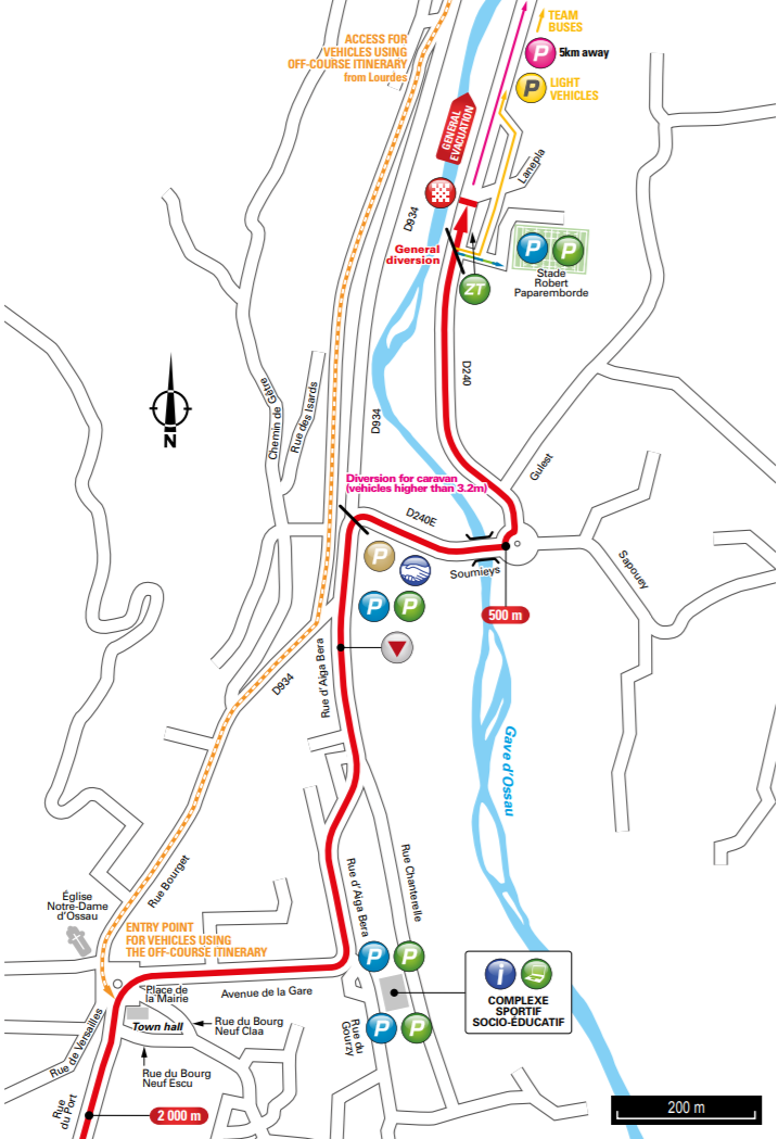 De slotkilometers van vandaag (Bron: Letour.fr)