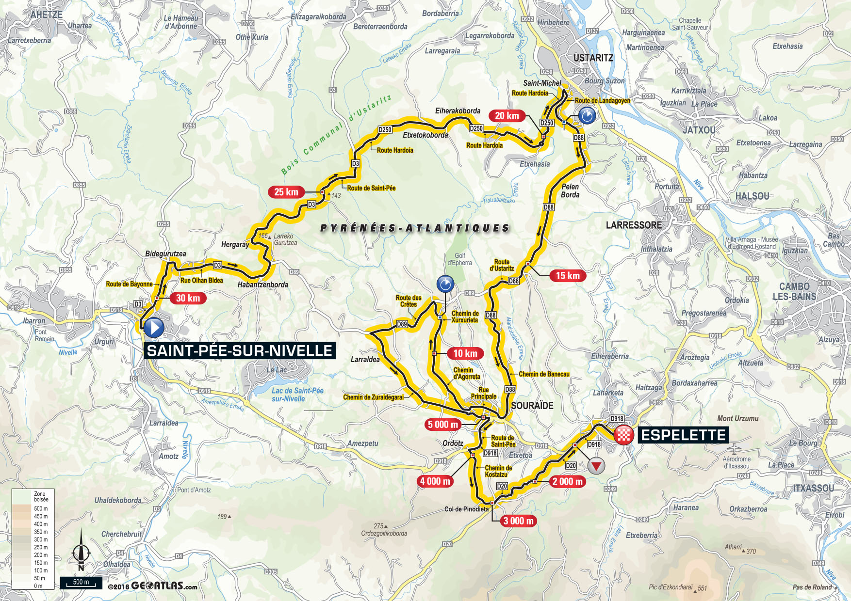 De route van vandaag (Bron: Letour.fr)