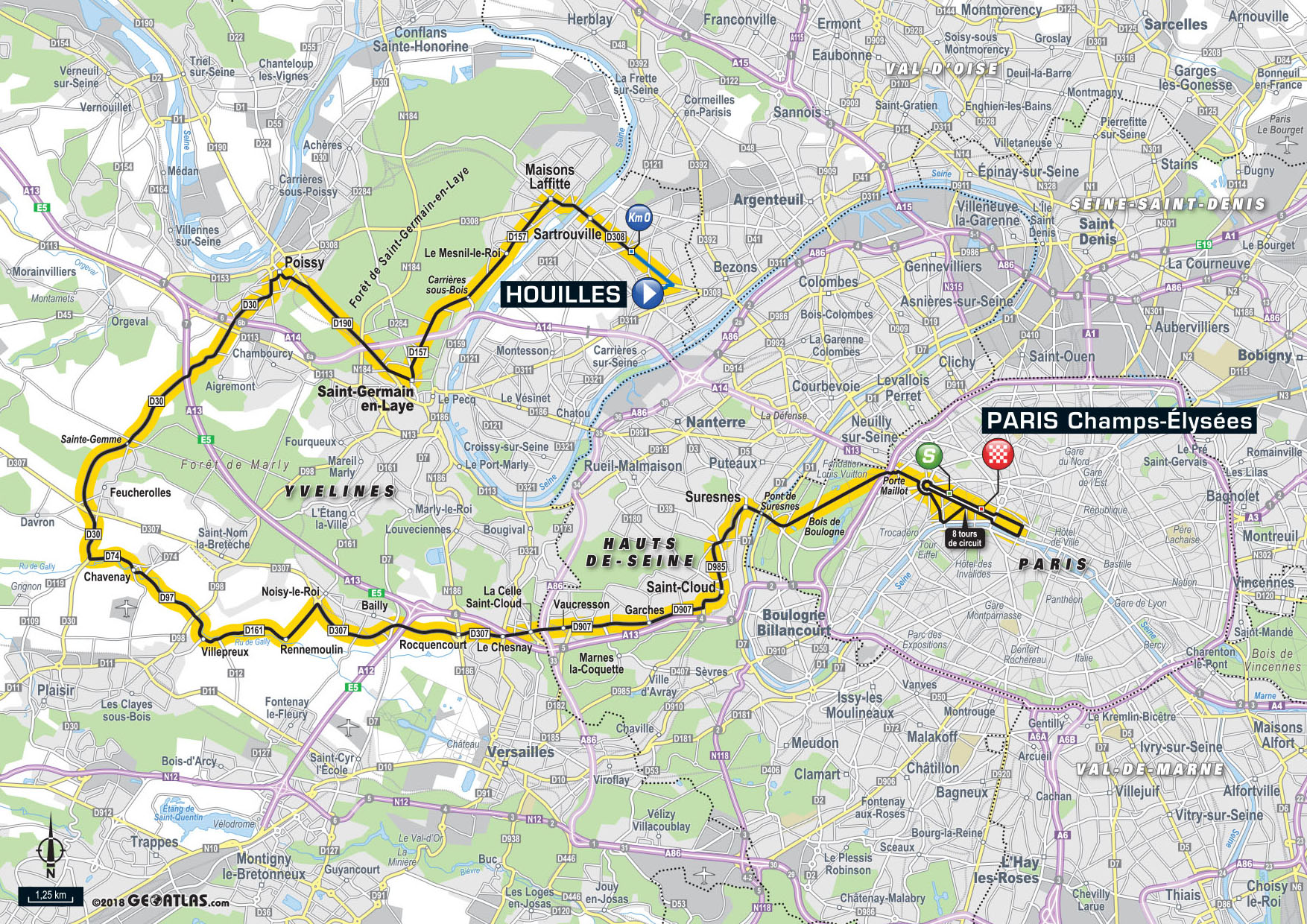 De route van vandaag (Bron: Letour.fr)