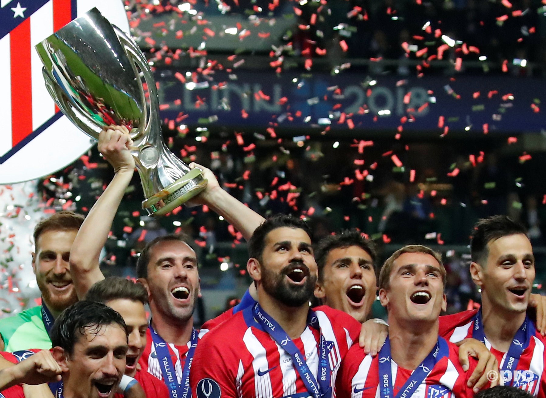 Atlético wint van Real en pakt de Europese Supercup. (PRO SHOTS/Action Images)