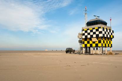 De vuurleidingstoren op Vlieland.