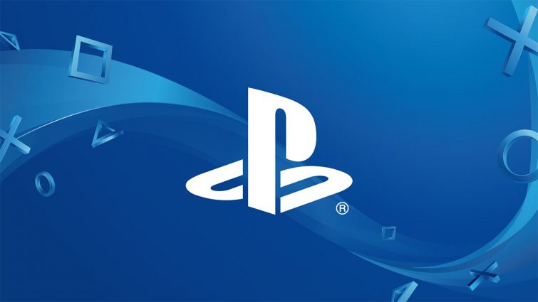 Sony PS blue background