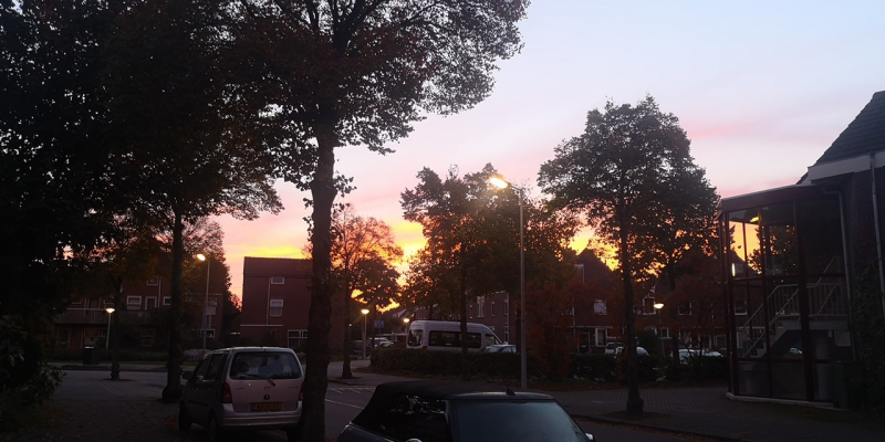 Ondergaand zonnetje in Alkmaar (Foto: DJMO)