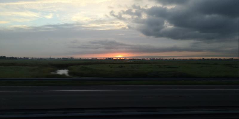 Mooie lucht onderweg (Foto: DJMO)