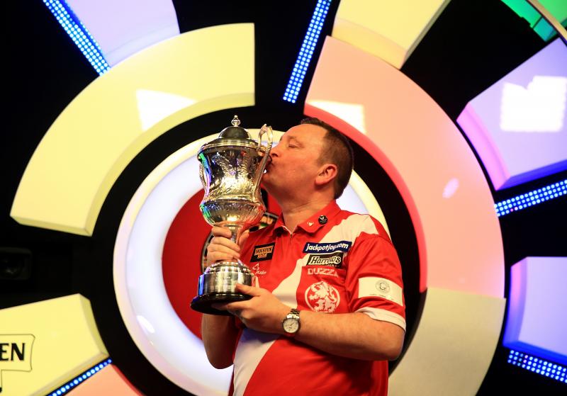 Glen Durrant won de titel vorig jaar voor de tweede keer op rij (Foto: Eurosport)