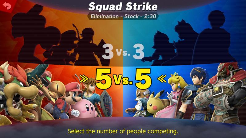 Super Smash Bros. Ultimate - 5 vs 5 (Foto: Nintendo)