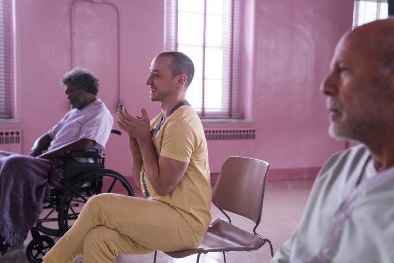 Glass: Samuel L. Jackson, James McAvoy en Bruce Willis