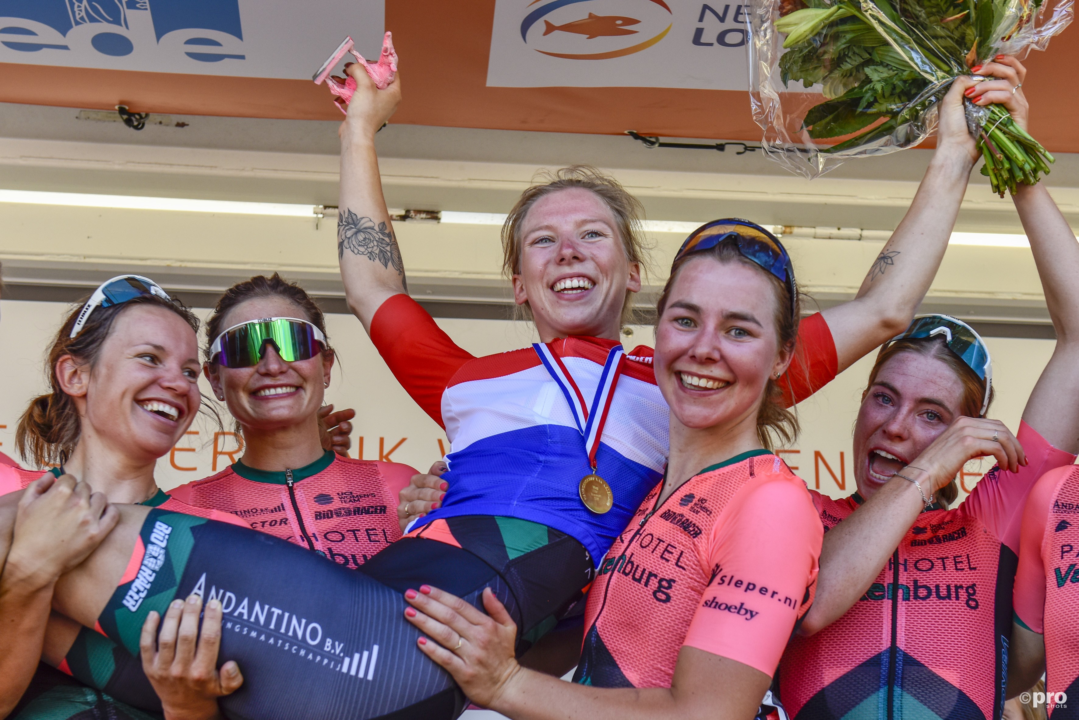 Lorena Wiebes is Nederlands kampioen. (PRO SHOTS/Stefan Koops)
