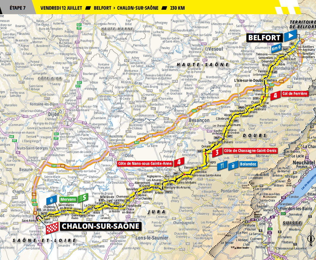 De route van vandaag (Bron: Letour.fr)