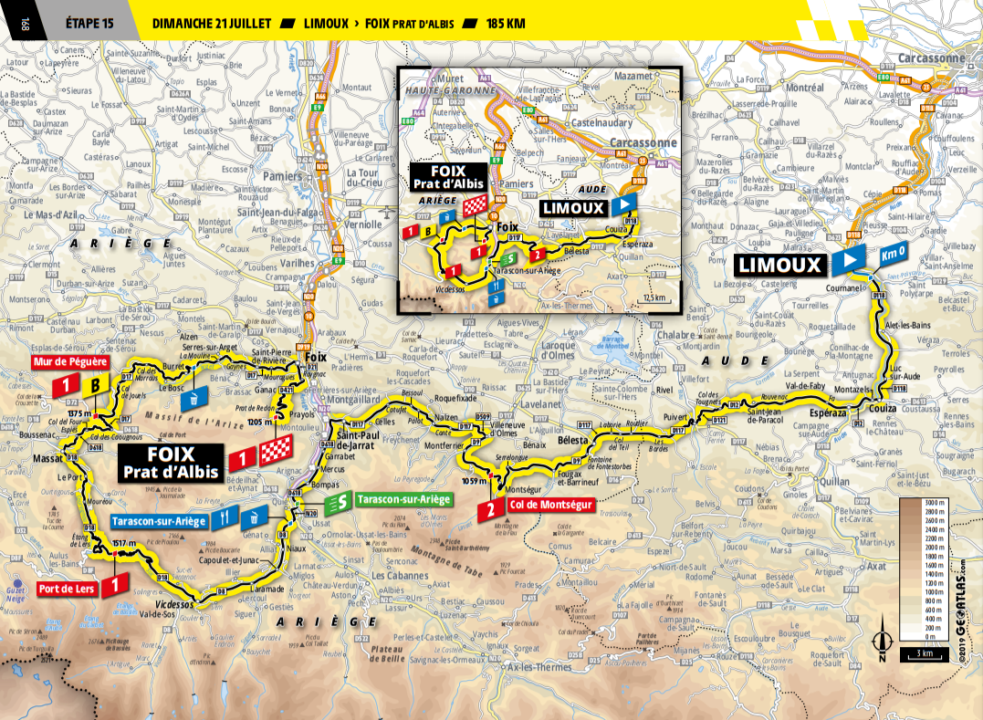 De route van vandaag (Bron: Letour.fr)