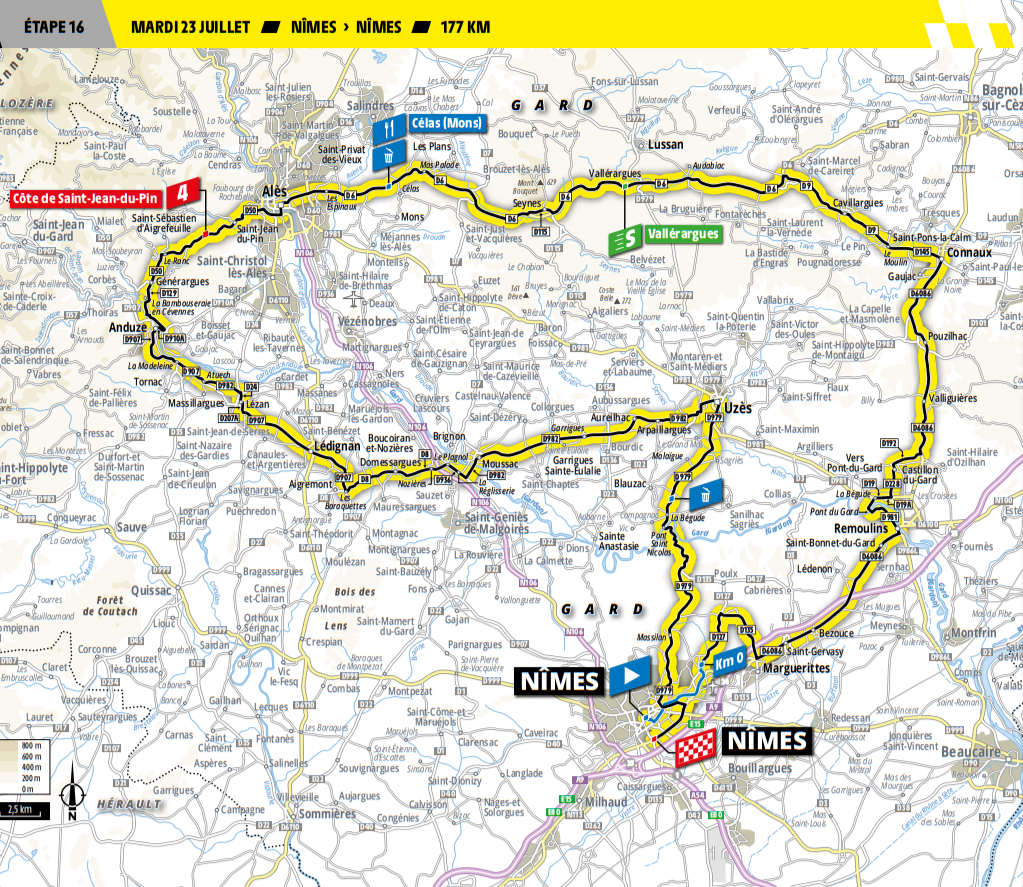 De route van vandaag (Bron: Letour.fr)