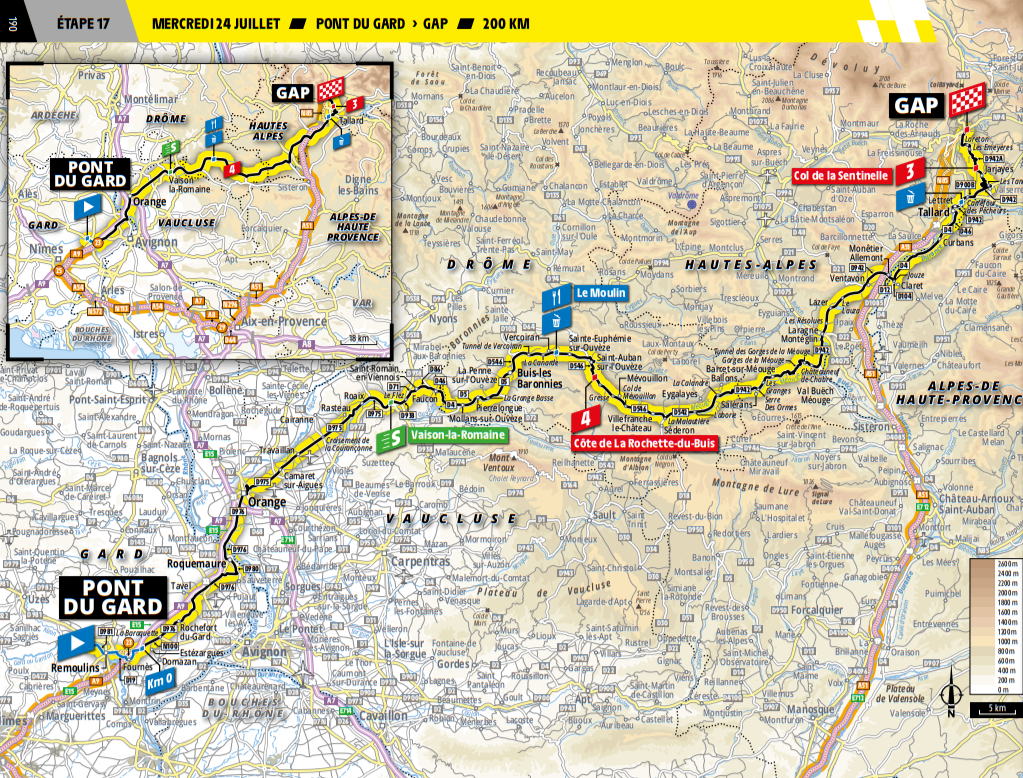 De route van vandaag (Bron: Letour.fr)