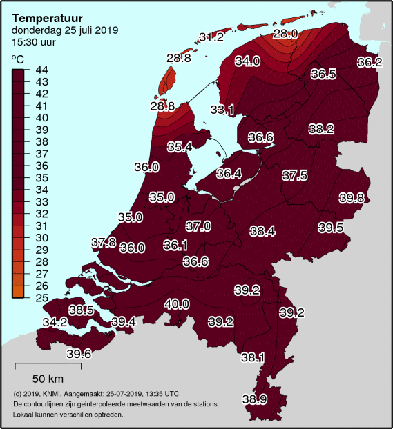 40 graden in Gilze