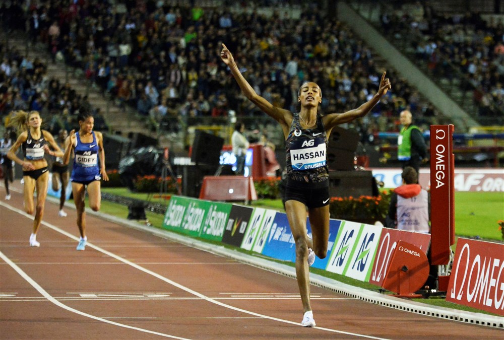 Sifan Hassan wint de 5.000 meter in Brussel (Pro Shots / Action Images) Sifan Hassan wint de 5.000 meter in Brussel (Pro Shots / Action Images)