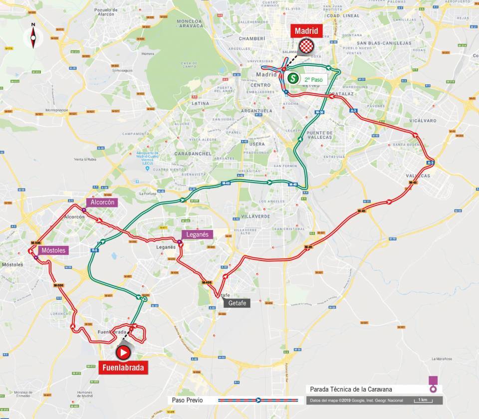 De route van vandaag (Bron: La Vuelta) De route van vandaag (Bron: La Vuelta)