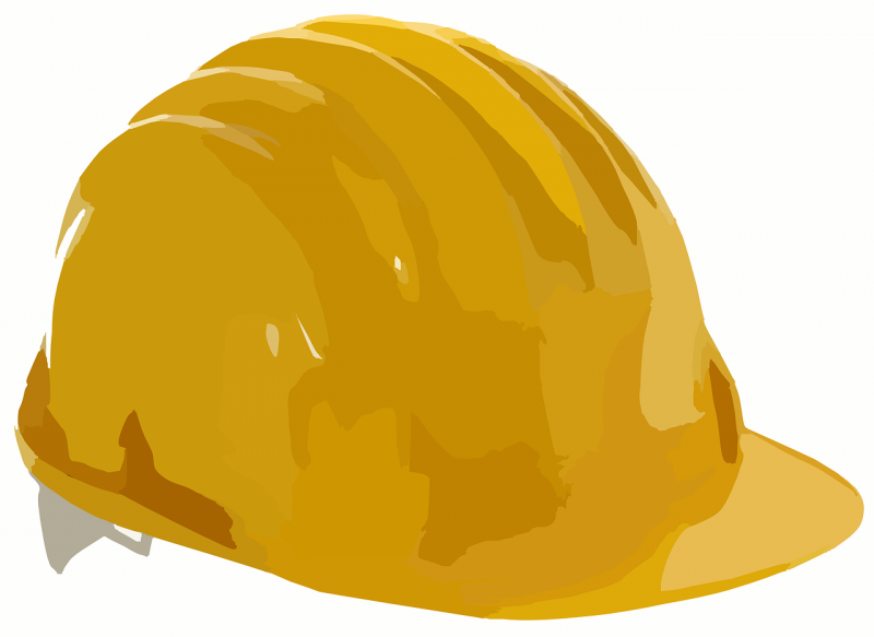 Een gele helm. Niet de helm uit het verhaal. (Afbeelding: Pixabay)