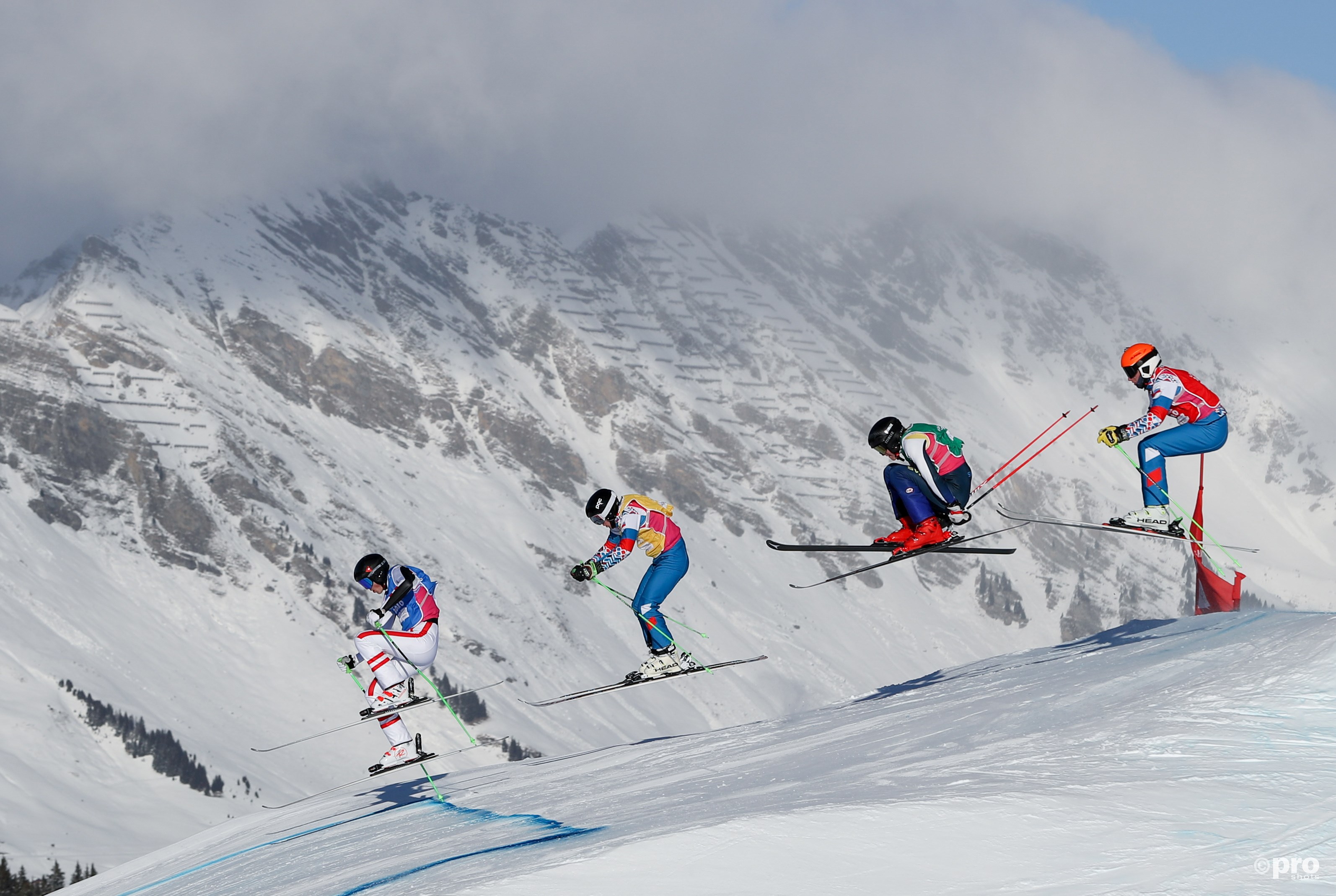 De mannenfinale op de ski's in volle gang (Pro Shots/Action Images)