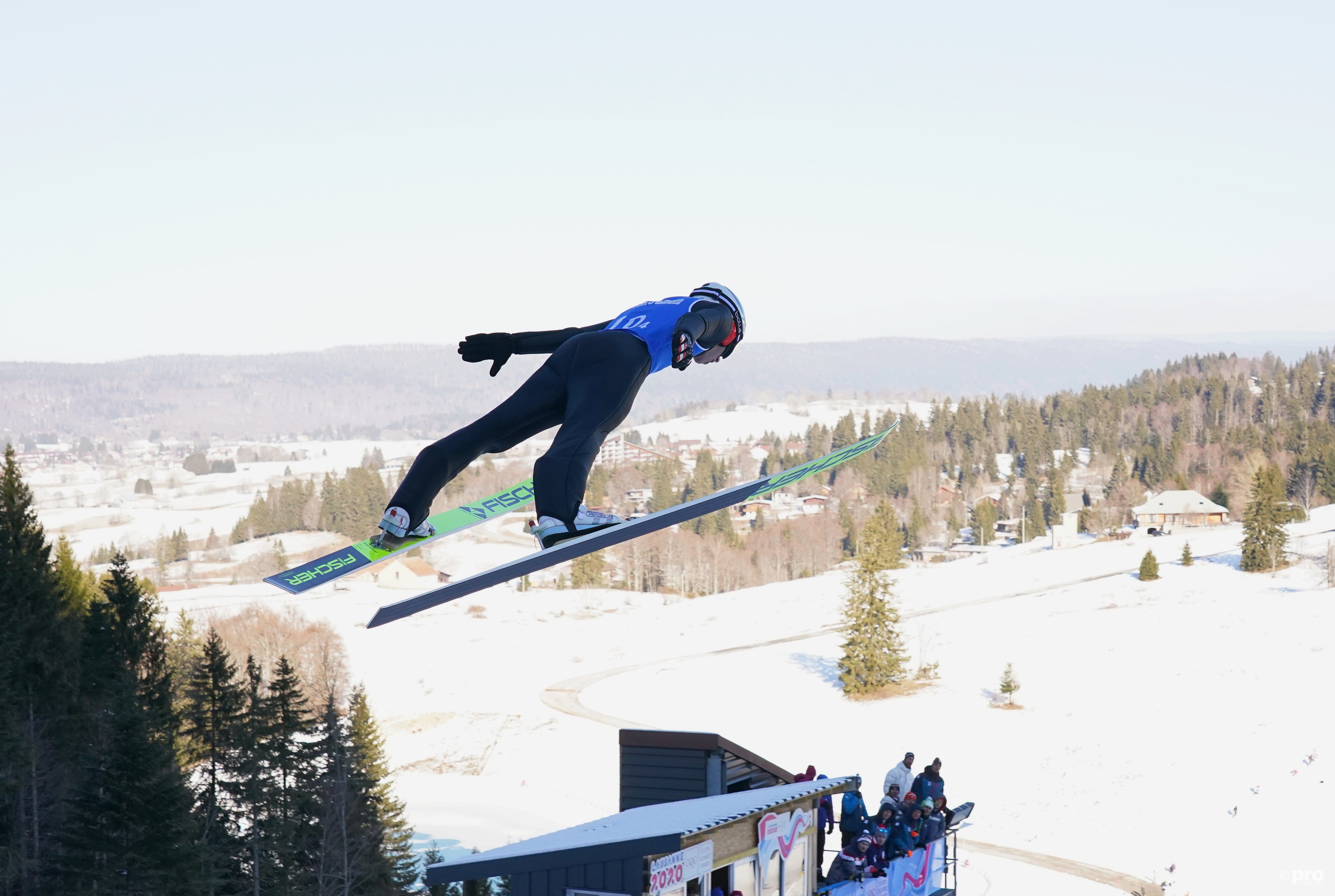 Wörgötter springt naar goud in Les Rousses in Frankrijk, waar de noordse sporten gehouden worden (Pro Shots/SIPA USA)