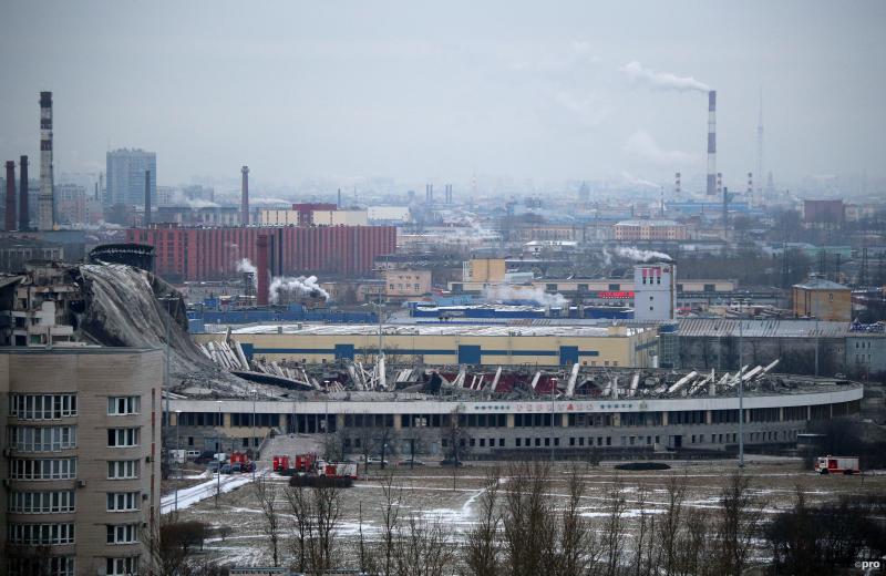 De restanten van het stadion (Pro Shots / SIPA USA)