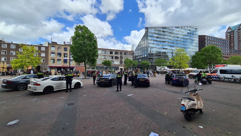 Patseraanpak op de Meent in Rotterdam (Afbeelding: Politie)