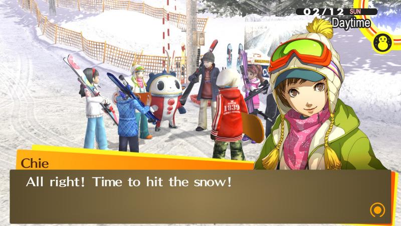 Persona 4 Golden PC - Skiing (Foto: SEGA)