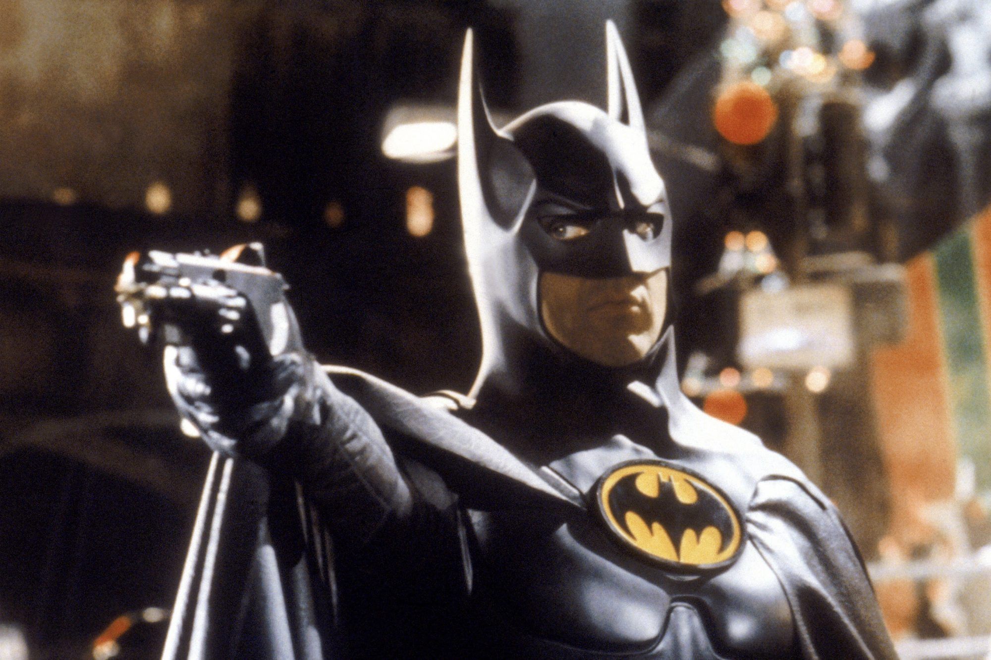 Michael Keaton als Batman in de gelijknamige film uit 1989