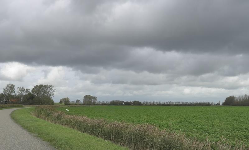 Dreigende luchten in Zeeland (Foto: Scherpschutter)