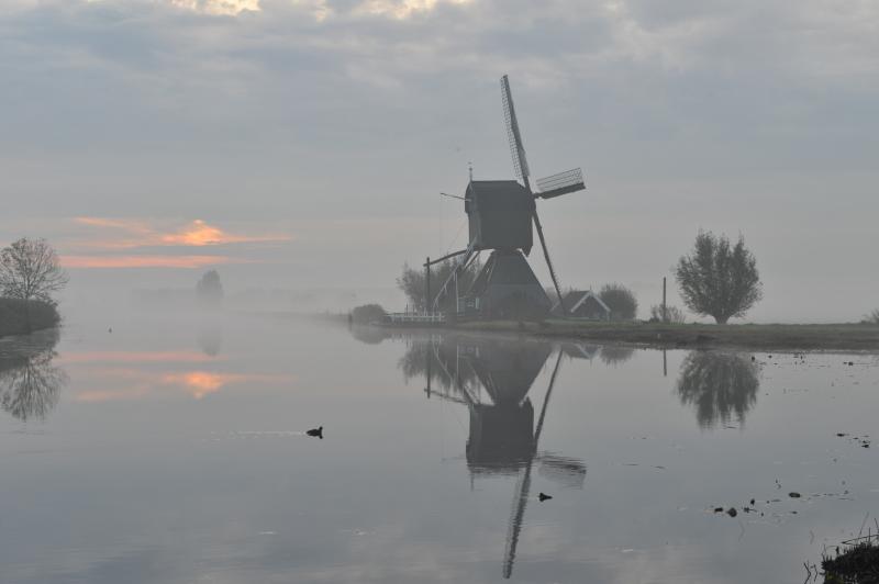 Een vriend van me maakte deze foto vorige week in Kinderdijk