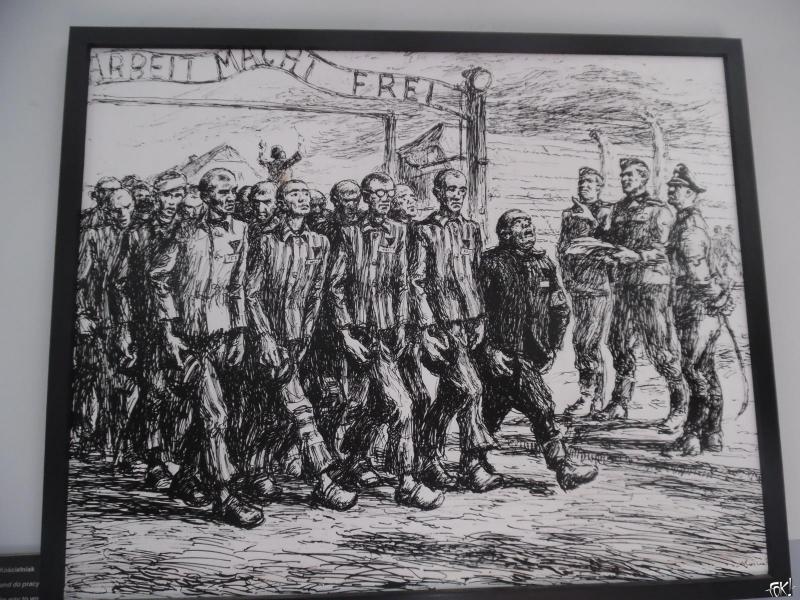 Tekeningen gemaakt door een gevangene uit Auschwitz (Foto: Anoniem)