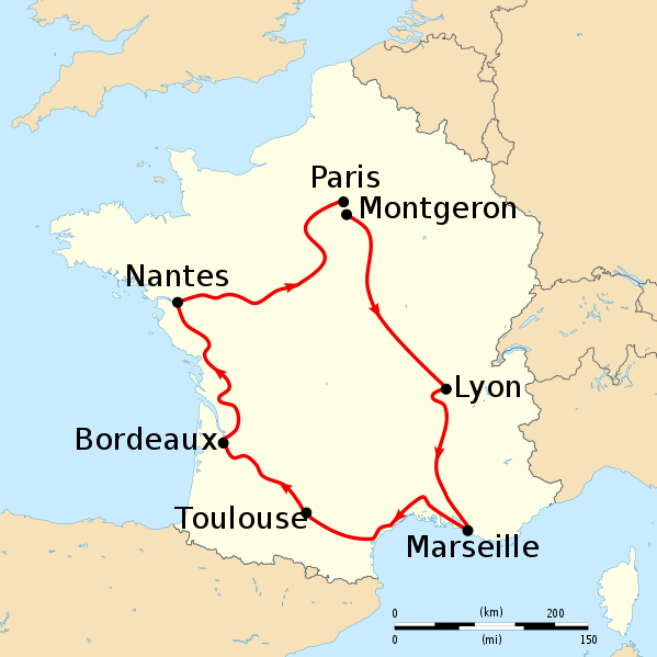 De Tour de France van 1903 (WikiCommons)