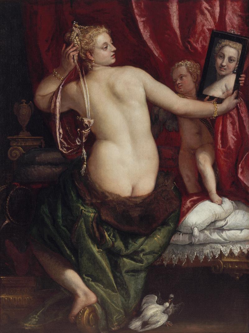Het schilderij Venus met de spiegel van Paolo Cagliari (WikiCommons/Joslyn Art Museum)