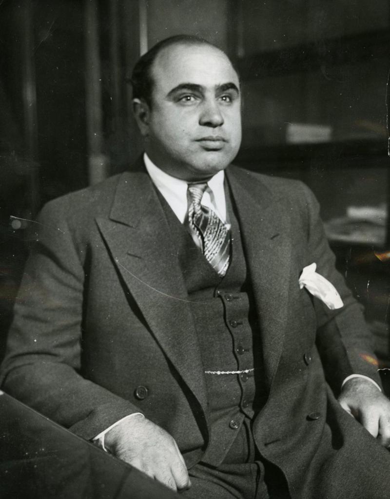 Al Capone , Photo by: Chicago Bureau (Federal Bureau of Investigation) - Wide World Photos / Wikimedia Commons / Public Domain