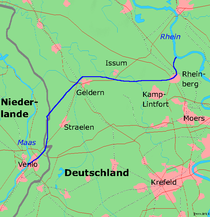 Geplande loop van het kanaal (WikiCommons/Markus Schweiß at German Wikipedia)