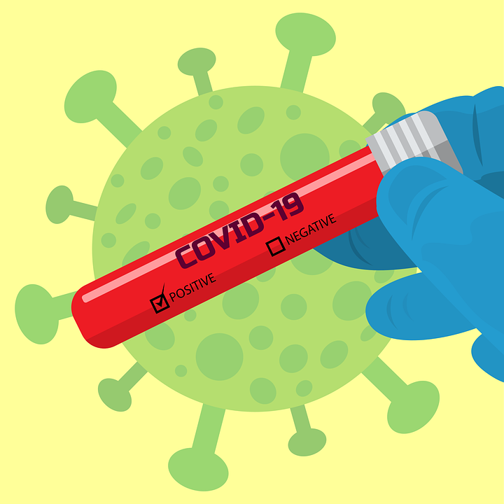 COVID-19 besmetting ( Bron:Pixabay)