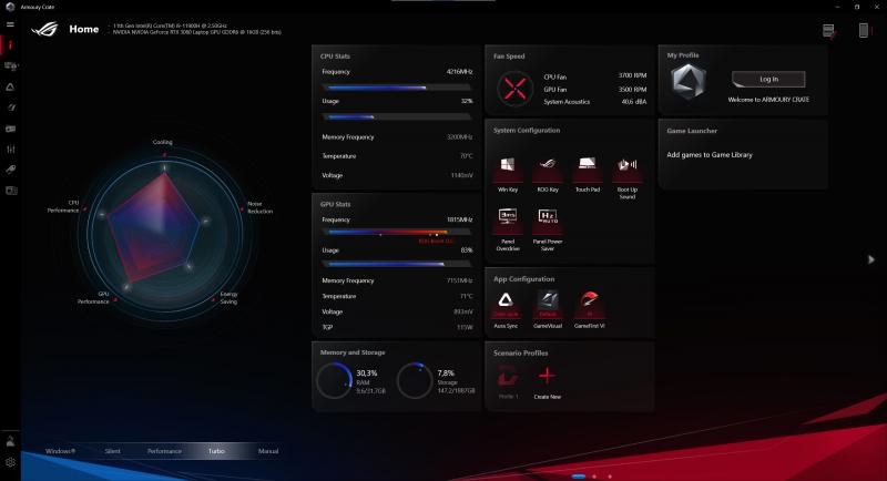 Asus Armoury Crate - Zephyrus S17 (Foto: Asus)