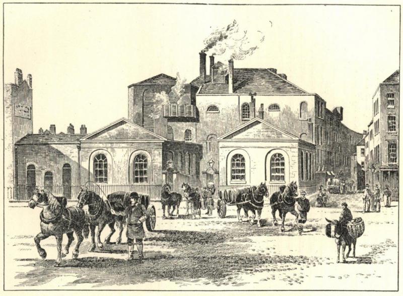 Horseshoe Brewery in betere tijden rond 1800 (WikiCommons/Brewers’ Journal, 15 February 1906)