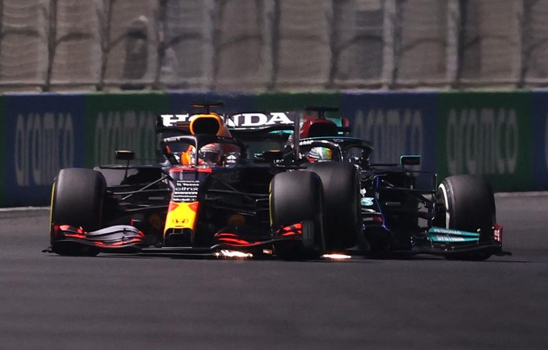 Hülkenberg over botsing Verstappen en Hamilton: "Dat was schaken op het hoogste niveau" (Getty Images / Red Bull Content Pool)
